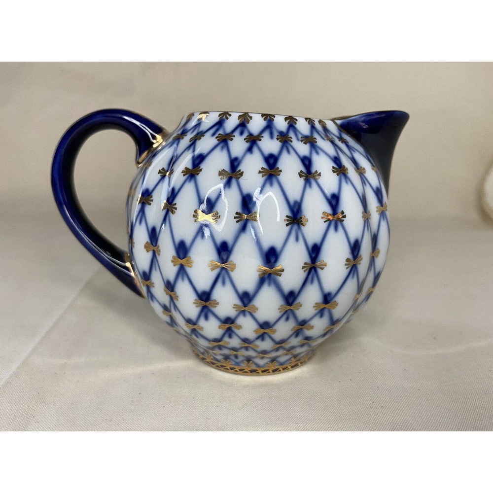 Russian Imperial Lomonosov Porcelain CREAMER Pot St.Petersburg EXCELLENT COND.